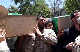 تشییع پیکر پاک ۲ شهید مرزبان در سردشت