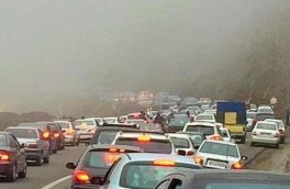 ترافیک سنگین جاده کندوان را به سمت تهران یکطرفه کرد