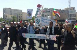 تابوت اسراییل روی دوش روزه داران تهران