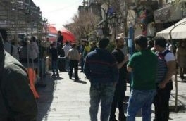 فروشندگان کیف و کفش در خیابان سپهسالار تهران تجمع کردند